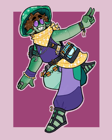 Caspian (Halfbody Flat Color)